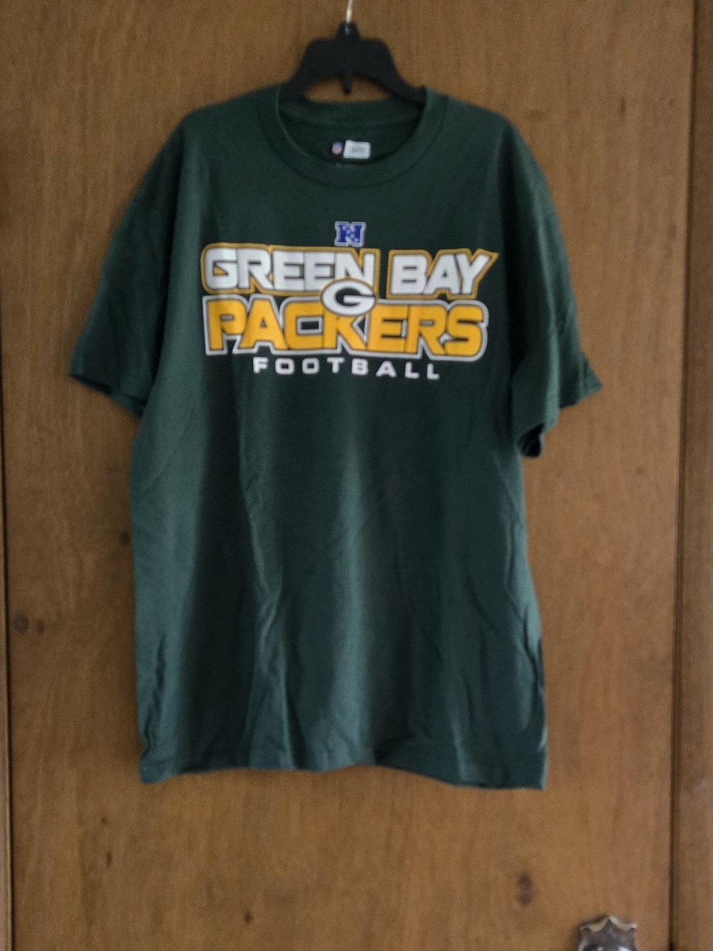 Team Apparel Green Bay Packers Green Tee with Yellow White Logo